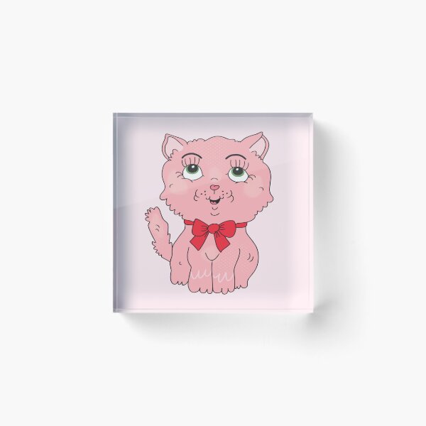 Item preview, Strawberry Milkshake the Kitty (Pink) designed and sold by yellowflowerhut.