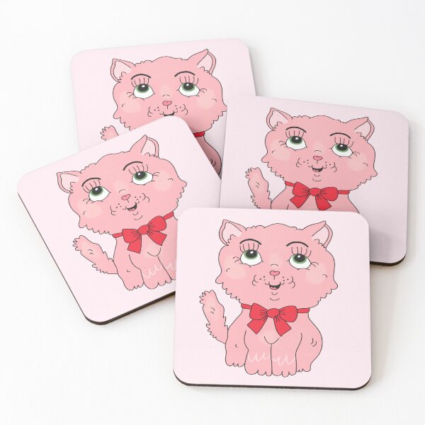 Item preview, Strawberry Milkshake the Kitty (Pink) designed and sold by yellowflowerhut.