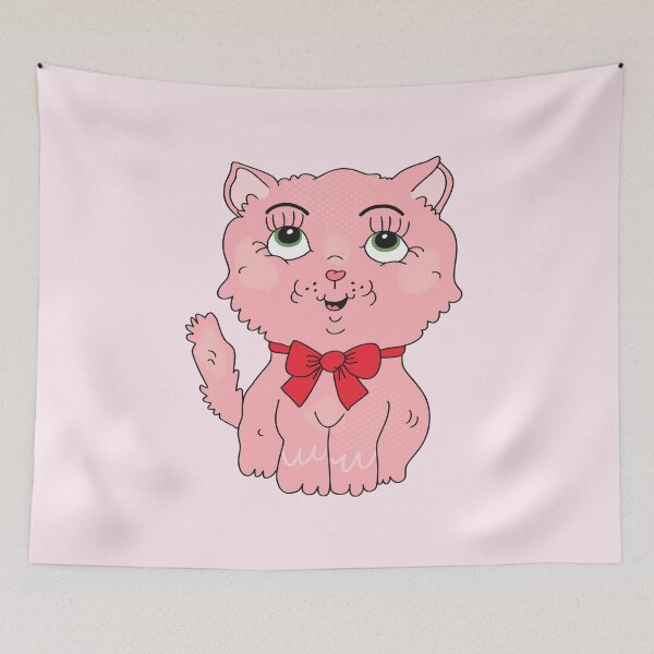 Item preview, Strawberry Milkshake the Kitty (Pink) designed and sold by yellowflowerhut.