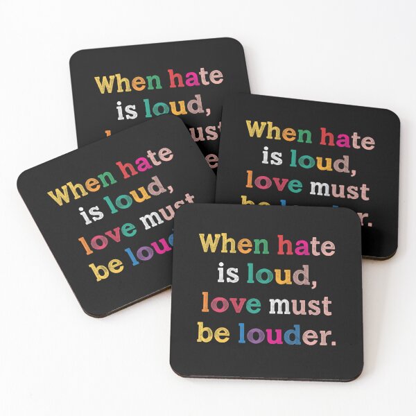 Item preview, When Hate Is Loud Love Must Be Louder Positive Message Love Advocate designed and sold by RetroMini2026.