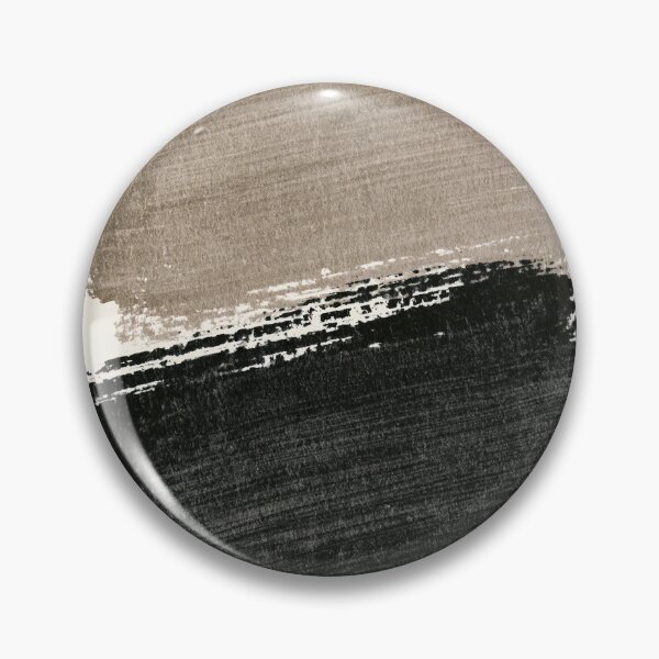Item preview, Minimalist Black & Taupe Layered Brushstroke Abstract designed and sold by SlowRegardArt.