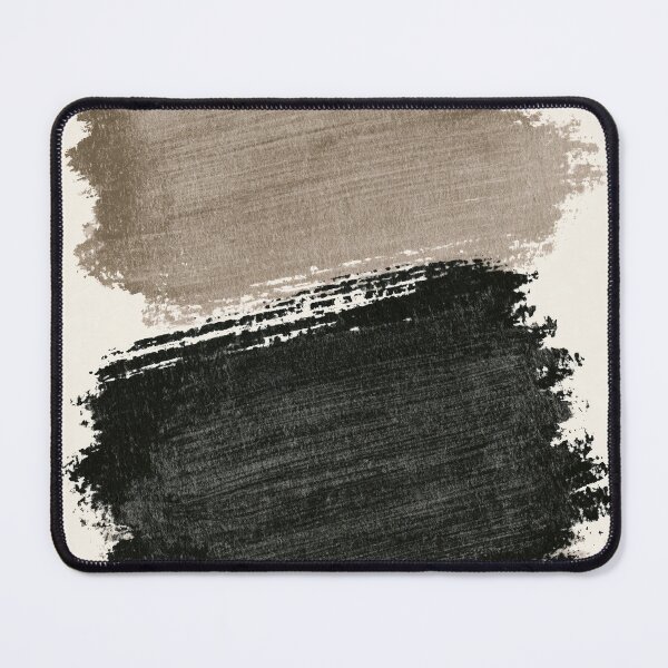 Item preview, Minimalist Black & Taupe Layered Brushstroke Abstract designed and sold by SlowRegardArt.