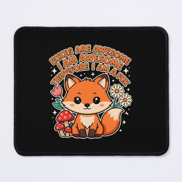 Item preview, Foxes Are Awesome I am Awesome Therefore I am A Fox Watercolour Fox designed and sold by Redgiant87x.