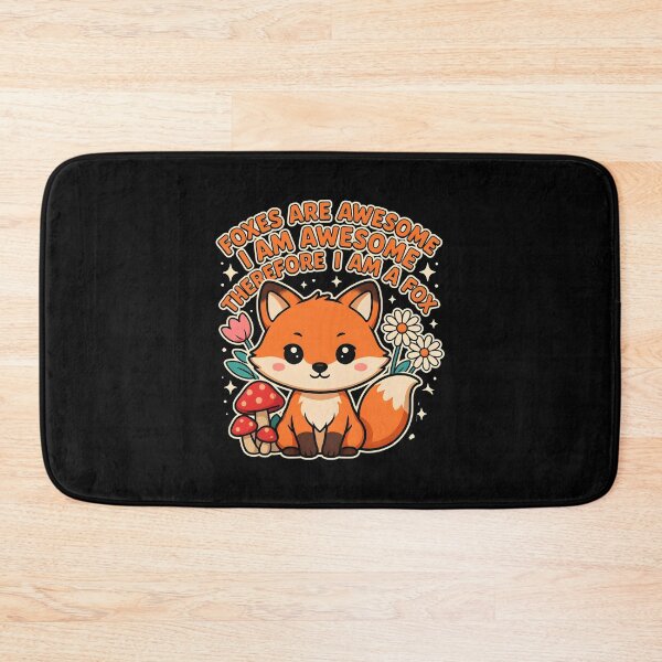 Item preview, Foxes Are Awesome I am Awesome Therefore I am A Fox Watercolour Fox designed and sold by Redgiant87x.