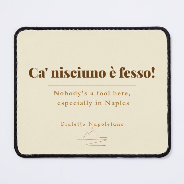 Item preview, Ca Nisciuno è Fesso — Neapolitan Proverb Vintage Print Naples Italy designed and sold by vesuviovibes.