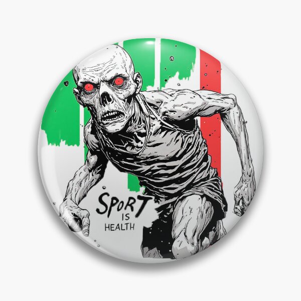 Item preview, Sport Is Health – Zombie Runner Horror Dark Humor Gift designed and sold by ChaoticZenStudio.
