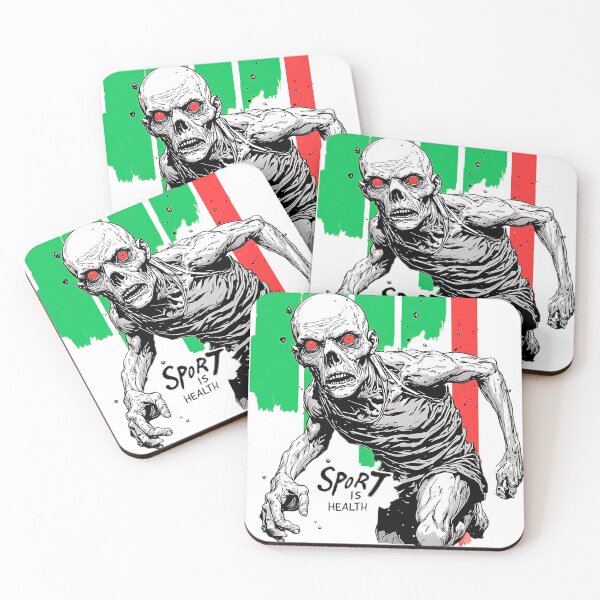 Item preview, Sport Is Health – Zombie Runner Horror Dark Humor Gift designed and sold by ChaoticZenStudio.