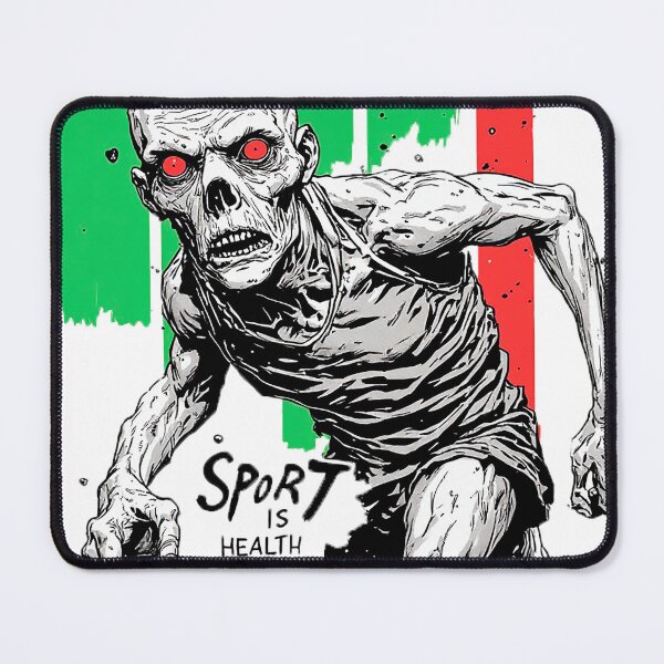 Item preview, Sport Is Health – Zombie Runner Horror Dark Humor Gift designed and sold by ChaoticZenStudio.