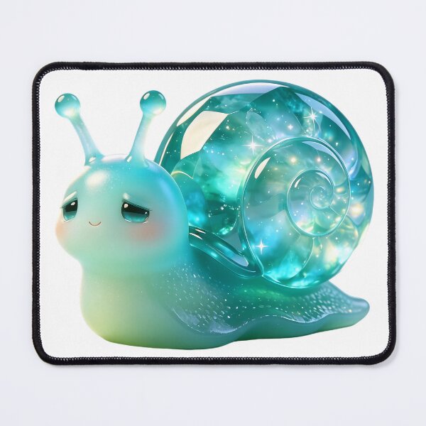Item preview, Sad Emerald Snail Cute Mascot designed and sold by ABYSSLAB.
