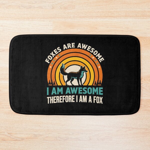 Item preview, Foxes Are Awesome I am Awesome Therefore I am A Fox Cute Animal Lover designed and sold by Redgiant87x.