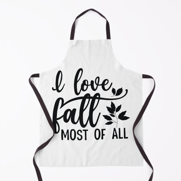 Item preview, I Love Fall Most Of All - Cute Cozy Autumn Feel Art designed and sold by FuzionRaptor.