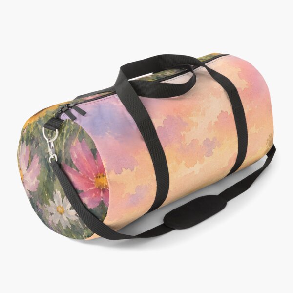 Item preview, Wildflower Meadow Sunset Cottage Landscape Art Print designed and sold by LoveNurseries.