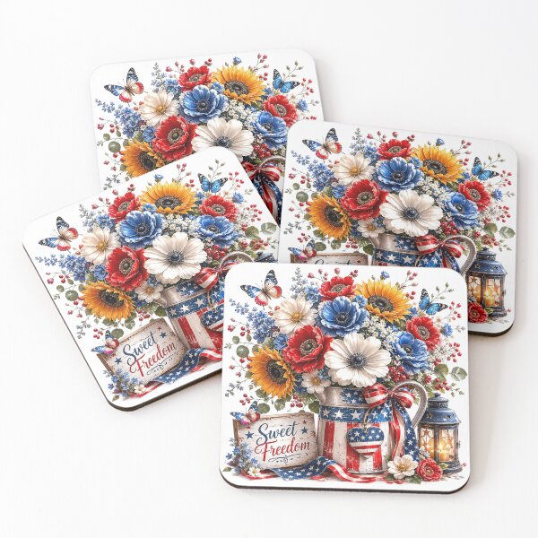 Item preview, Sweet Freedom Patriotic Floral Bouquet designed and sold by PetalGarden.