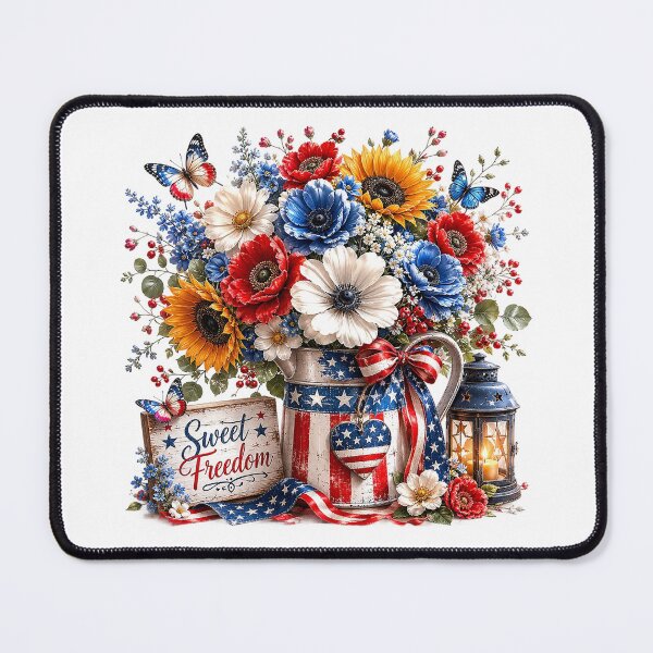Item preview, Sweet Freedom Patriotic Floral Bouquet designed and sold by PetalGarden.