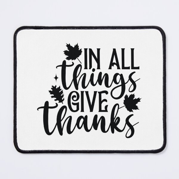 Item preview, In All Things Give Thanks - Cute Autumn Fall Season Leaves Thanksgiving Faith Gift designed and sold by FuzionRaptor.