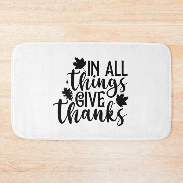 Item preview, In All Things Give Thanks - Cute Autumn Fall Season Leaves Thanksgiving Faith Gift designed and sold by FuzionRaptor.