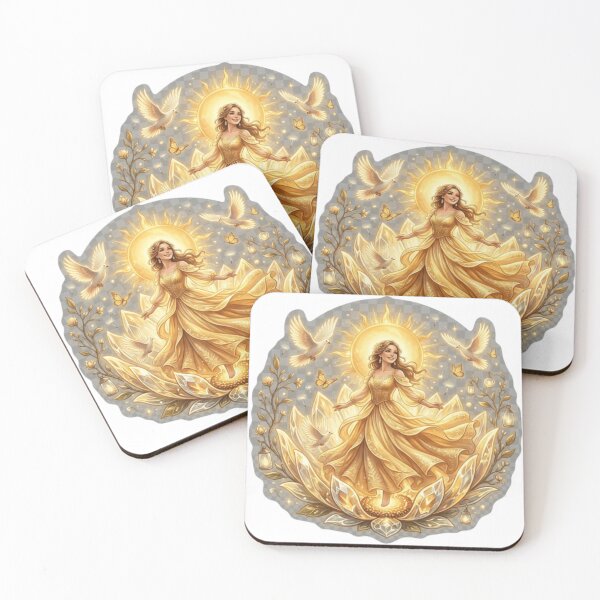 Item preview, Golden Bloom Sticker designed and sold by Imaginarium of Chaos falcon88 .