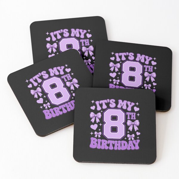 Item preview, It's My 8th Birthday Eighth Birthday Girl Eight Year Old designed and sold by FormalDehyena.