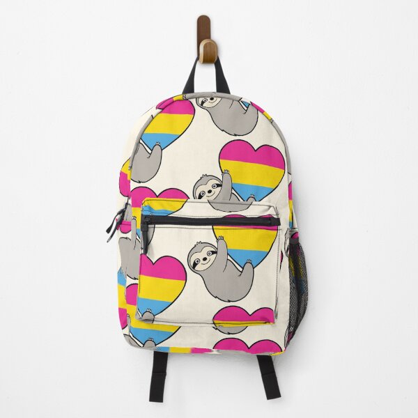 Item preview, Pansexual Pride Sloth Hugging Heart – LGBTQ+ Pride Design designed and sold by Cannaxes Studio.