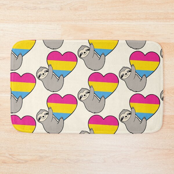Item preview, Pansexual Pride Sloth Hugging Heart – LGBTQ+ Pride Design designed and sold by Cannaxes Studio.