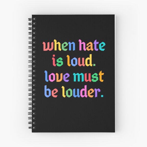 Item preview, When Hate Is Loud. Love Must Be Louder. Positive Kindness Anti Hate Message designed and sold by RetroMini2026.