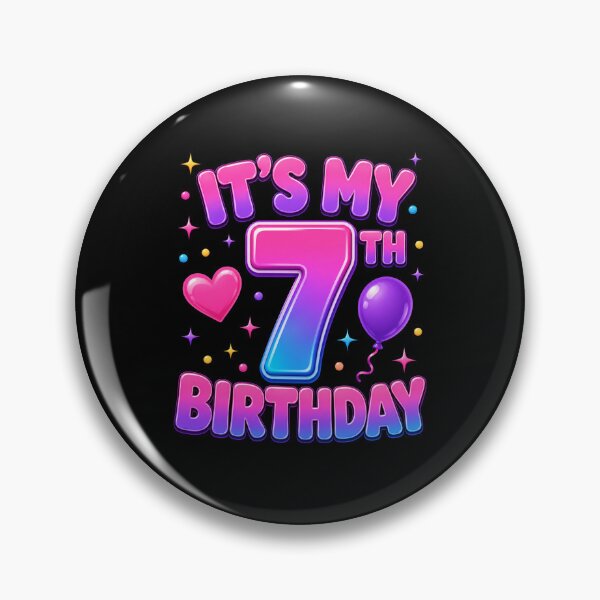 Item preview, It's My 7th Birthday Seven Years Old Kids Celebration designed and sold by FormalDehyena.