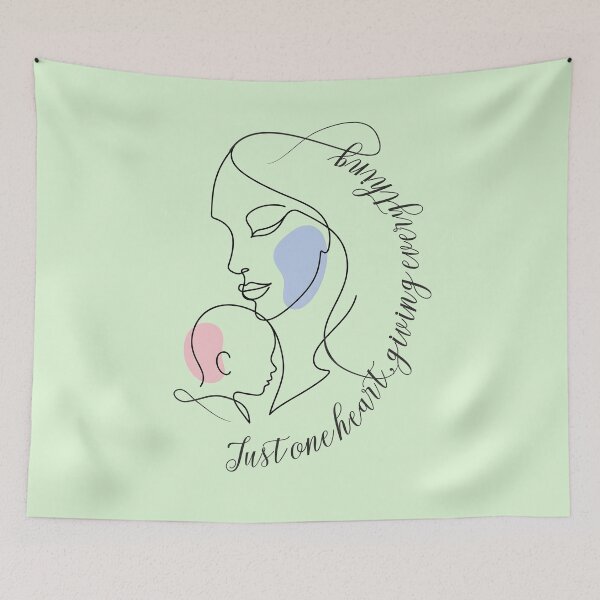 Item preview, One Heart Gives Everything – Single Mom Gift designed and sold by GraphicComet.