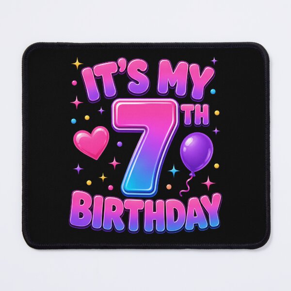Item preview, It's My 7th Birthday Seven Years Old Kids Celebration designed and sold by FormalDehyena.