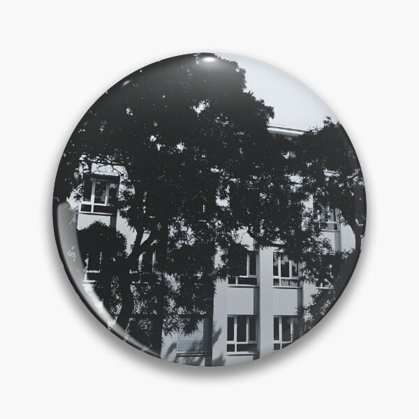Item preview, Black and White Urban Architecture with Tree Silhouettes designed and sold by LacArtPhoto.