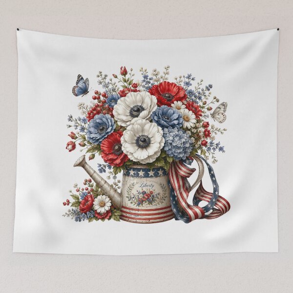Item preview, Liberty Patriotic Flower Bouquet designed and sold by PetalGarden.