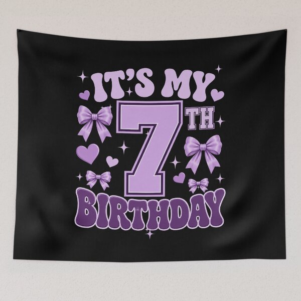 Item preview, It's My 7th Birthday Girl Celebration designed and sold by FormalDehyena.