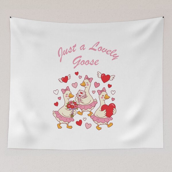 Item preview, Just a Lovely Goose Funny Valentine’s Day Goose T-Shirt designed and sold by artetotal.