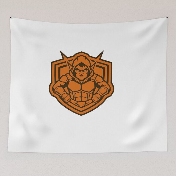 Item preview, The Orange Menace Shield – Classic Edition designed and sold by TheRoCo Design Company.