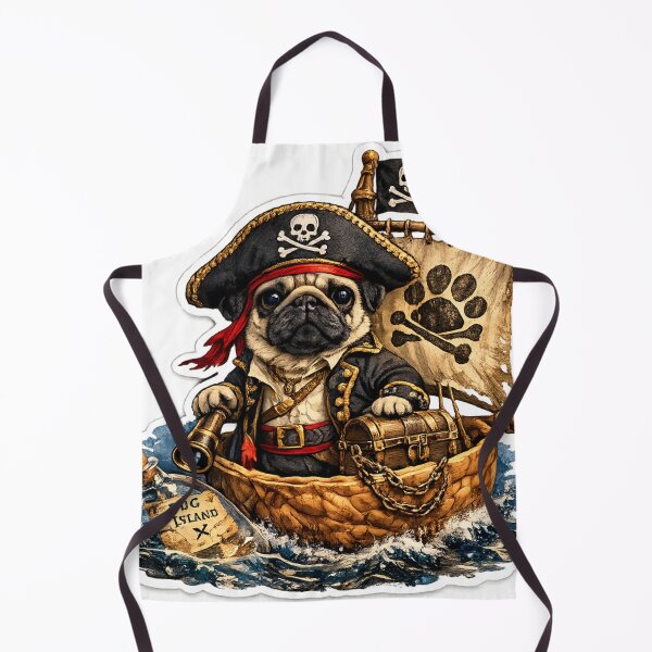Item preview, Pug pirate designed and sold by Dustfairy9876.