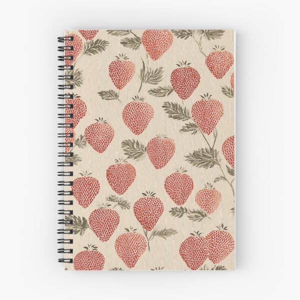 Item preview, Wild Strawberry Print – Coral Red and Ivory Botanical – Vintage Fruit Wall Art designed and sold by BestVarieties.