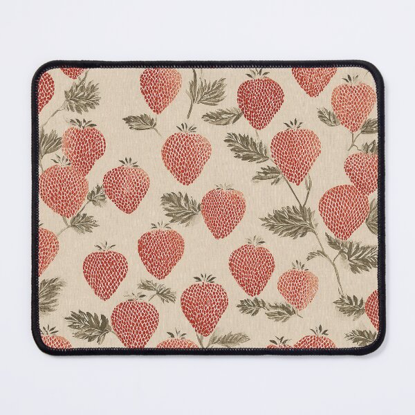 Item preview, Wild Strawberry Print – Coral Red and Ivory Botanical – Vintage Fruit Wall Art designed and sold by BestVarieties.