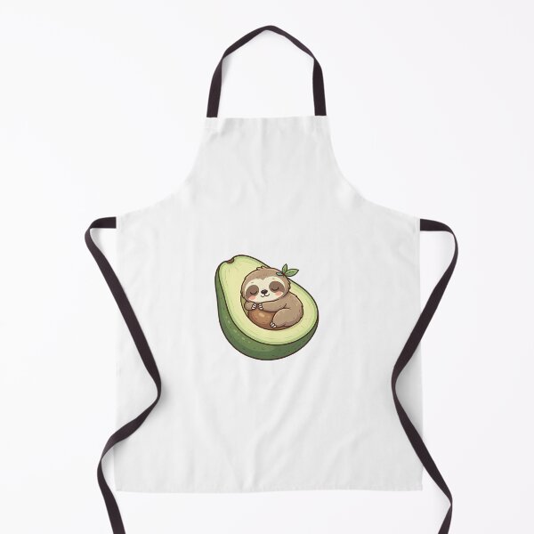 Item preview, Cute Kawaii Sloth Sleeping in Avocado designed and sold by YALLABUY.