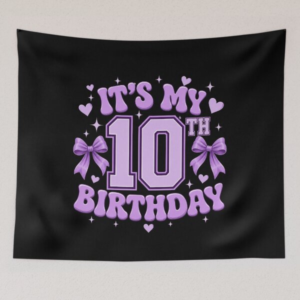 Item preview, It's My 10th Birthday Girl Ten Year Old Celebration designed and sold by FormalDehyena.