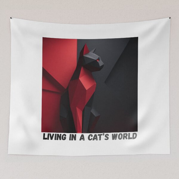 Item preview, Living in a cat's world designed and sold by OutOfTheBubble.