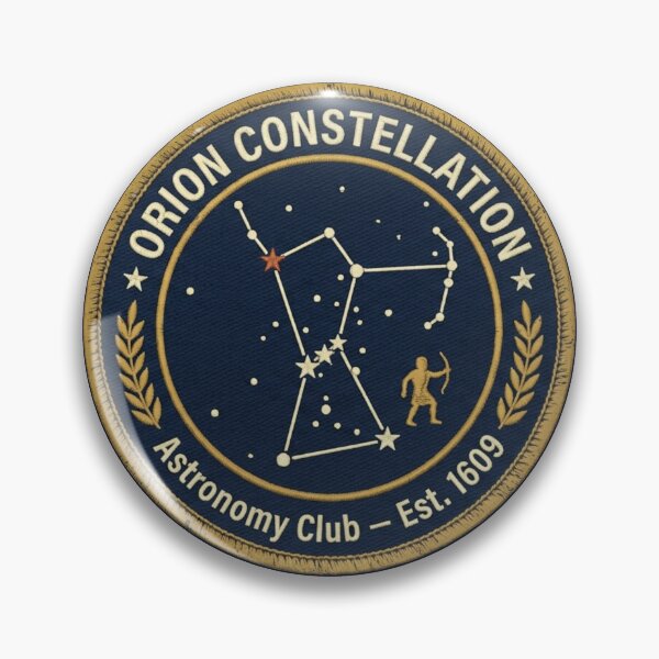 Item preview, Orion Constellation Vintage Astronomy Badge Patch designed and sold by CalmCapy Co.