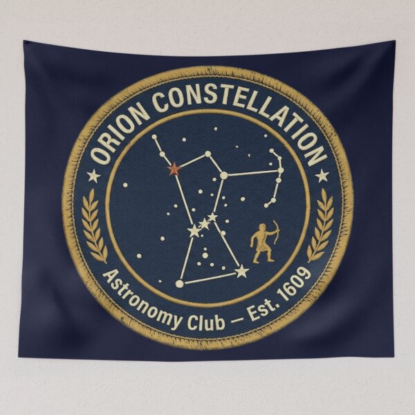 Item preview, Orion Constellation Vintage Astronomy Badge Patch designed and sold by CalmCapy Co.