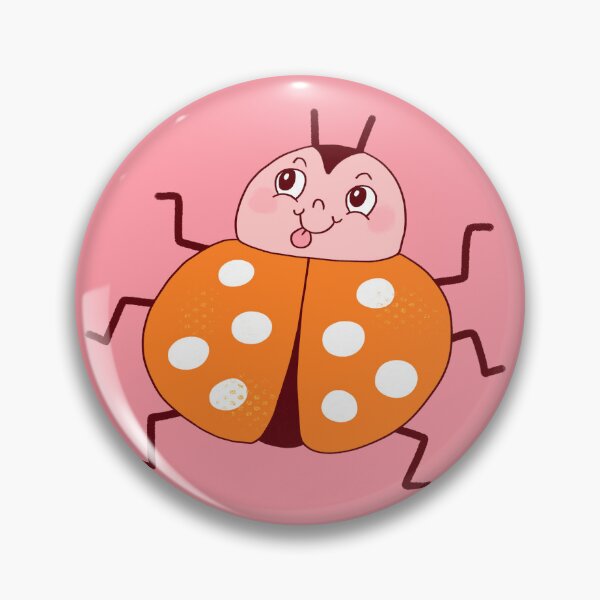 Item preview, Silly Orange Ladybug designed and sold by yellowflowerhut.