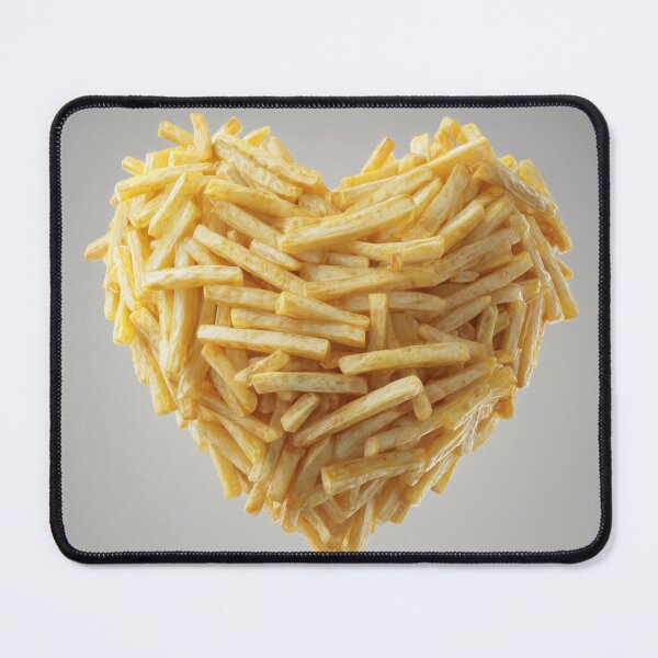 Item preview, Heart Made of French Fries – Funny Fast Food Lover Design designed and sold by WordPlayStudio.