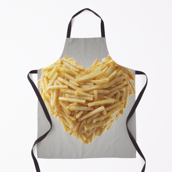 Item preview, Heart Made of French Fries – Funny Fast Food Lover Design designed and sold by WordPlayStudio.