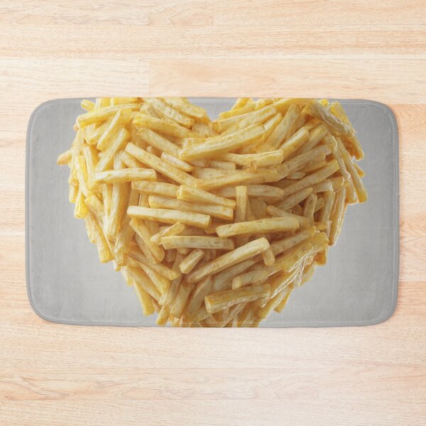 Item preview, Heart Made of French Fries – Funny Fast Food Lover Design designed and sold by WordPlayStudio.