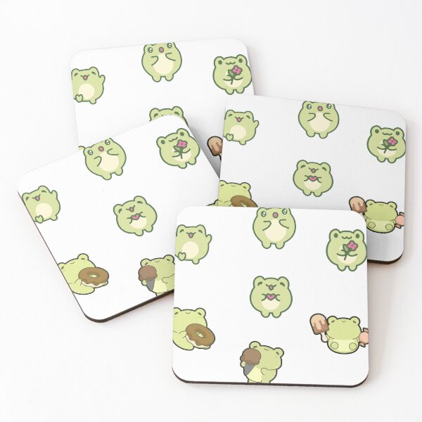 Item preview, Cute Kawaii Frog Aesthetic Chibi Sticker Pack designed and sold by Art IN Pack.