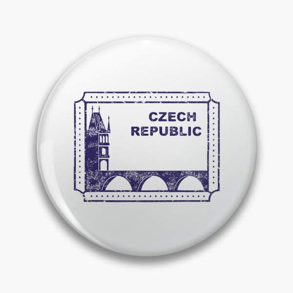 Item preview, Vintage Czech Republic Travel Stamp designed and sold by RickTShop.