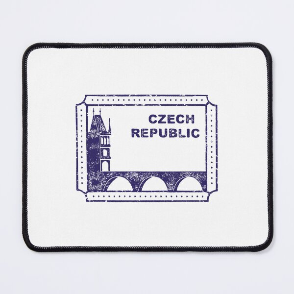 Item preview, Vintage Czech Republic Travel Stamp designed and sold by RickTShop.