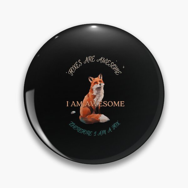 Item preview, Foxes Are Awesome I am Awesome Therefore I am A Fox Watercolour Woodland Fox designed and sold by Redgiant87x.