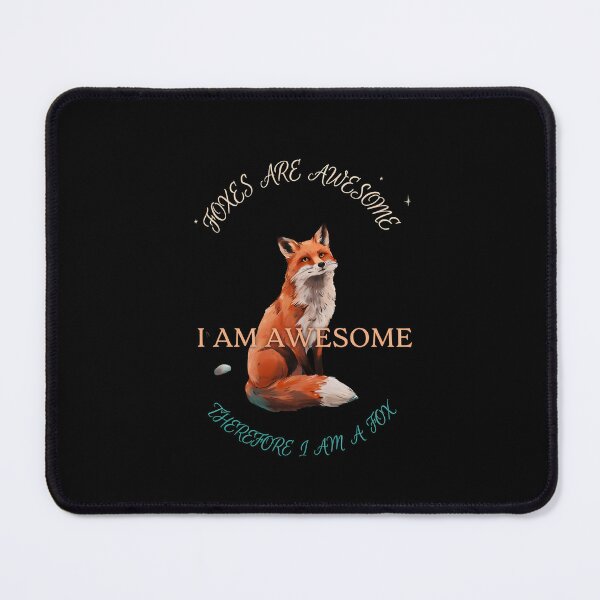Item preview, Foxes Are Awesome I am Awesome Therefore I am A Fox Watercolour Woodland Fox designed and sold by Redgiant87x.